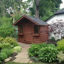 8 x 8 medium classic with a 2 foot gable overhang.