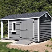 10 x 12 high classic with 4 foot gable porch