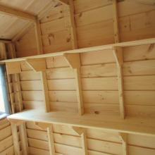 10 x 10 high classic with 2 shelves.